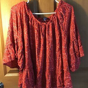 Red Democracy Blouse